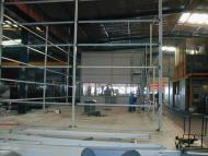 Salle grise en construction
